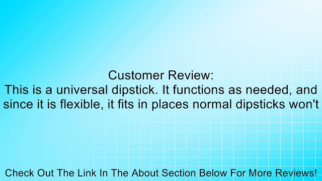 Mr. Gasket 9704G Braided Firewall Mount Dipstick for 700R4 Review