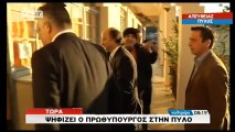 Ψήφισε στην Πύλο ο Αντώνης Σαμαράς