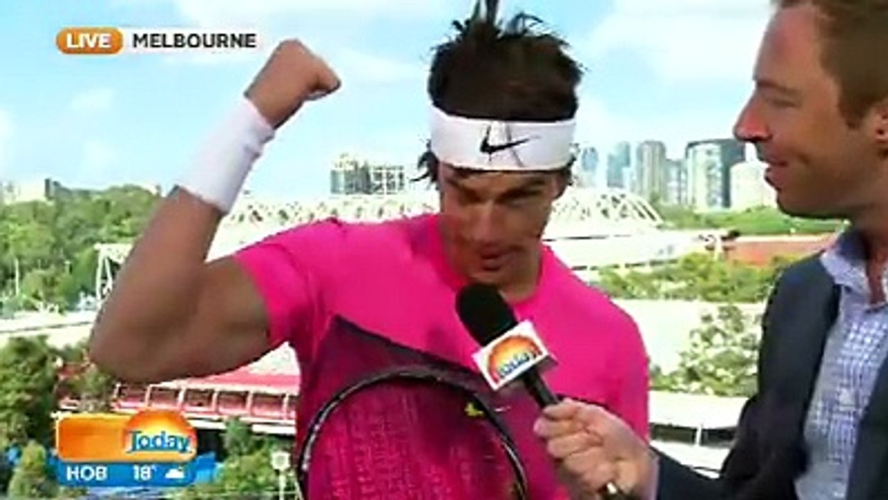 Funny Australian Today Show Rafael Nadal Interview Jan 2015