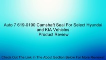 Auto 7 619-0190 Camshaft Seal For Select Hyundai and KIA Vehicles Review