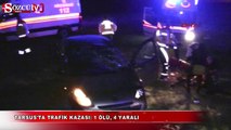Tarsus'ta otomobil şarampole devrildi