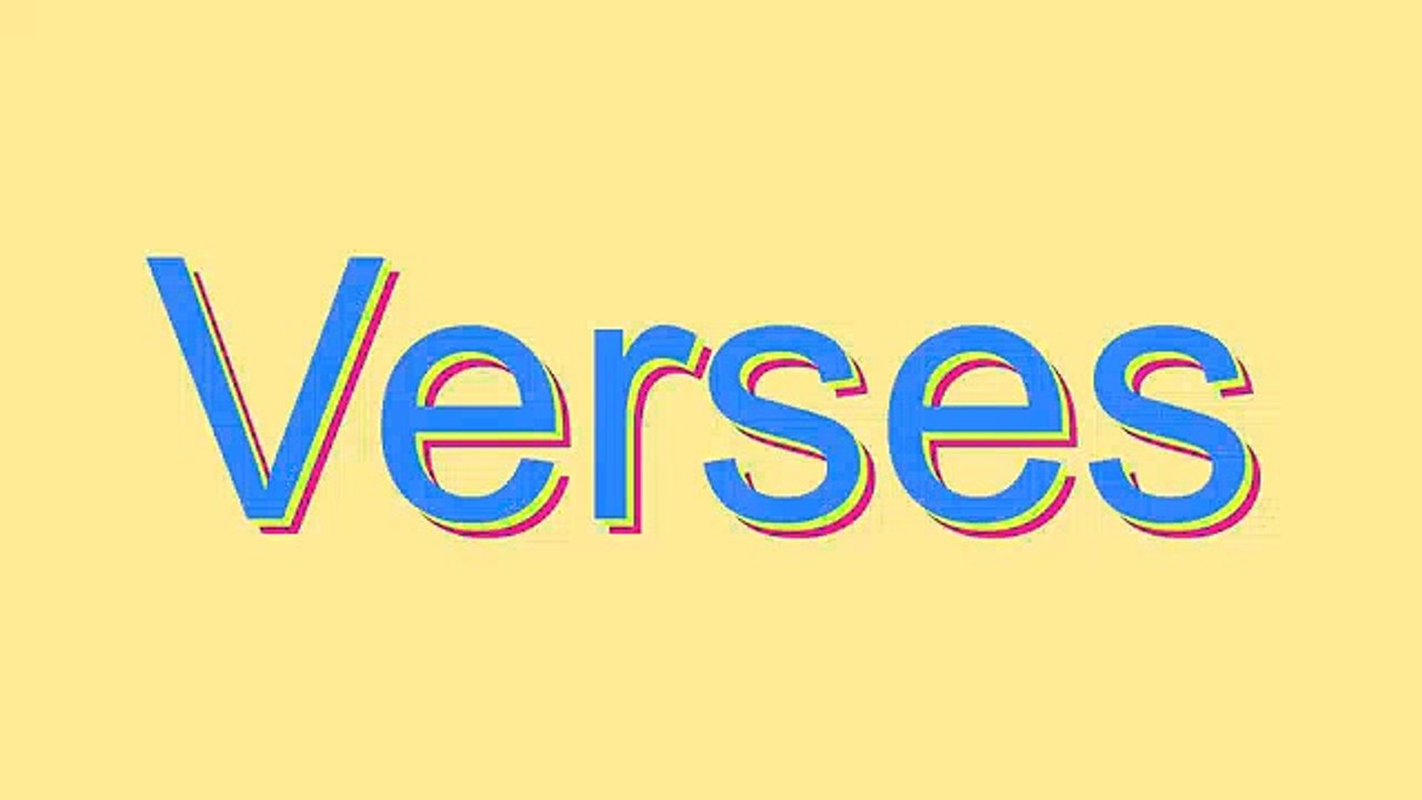 How to Pronounce Verses