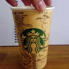 Un gobelet Starbucks devenu une oeuvre d'art