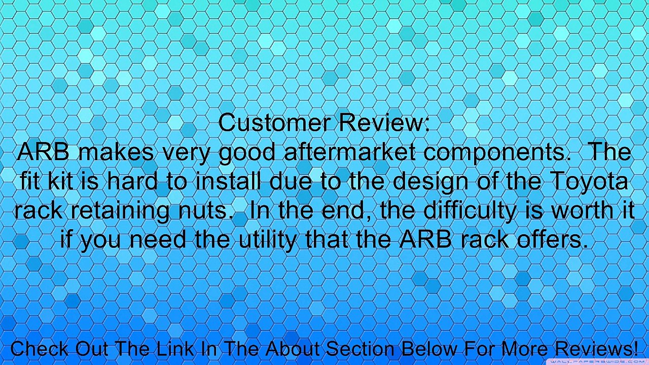 ARB 3720100 Roof Rack Fitting Kit Review