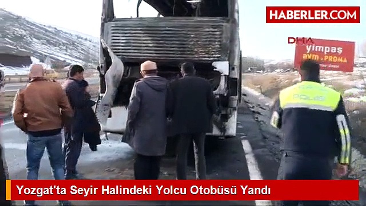 Yolcu Otobüsü Yandı, 28 Yolcu Ölümden Döndü