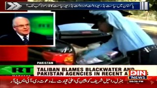Taliban Were Not Behind Peshawar Incident It Was Black Water- American Journalist