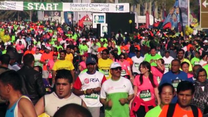 Highlights from the 2015 Standard Chartered Dubai Marathon