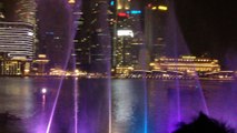 Marina bay sands laser show  singapore