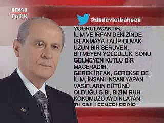 DEVLET BAHÇELİ'DEN AÇIKLAMA - 25.01.2015