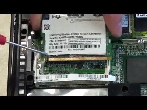 Noutbukda şəbəkə kartı WLAN Mini PCI dəyişdirilməsi.