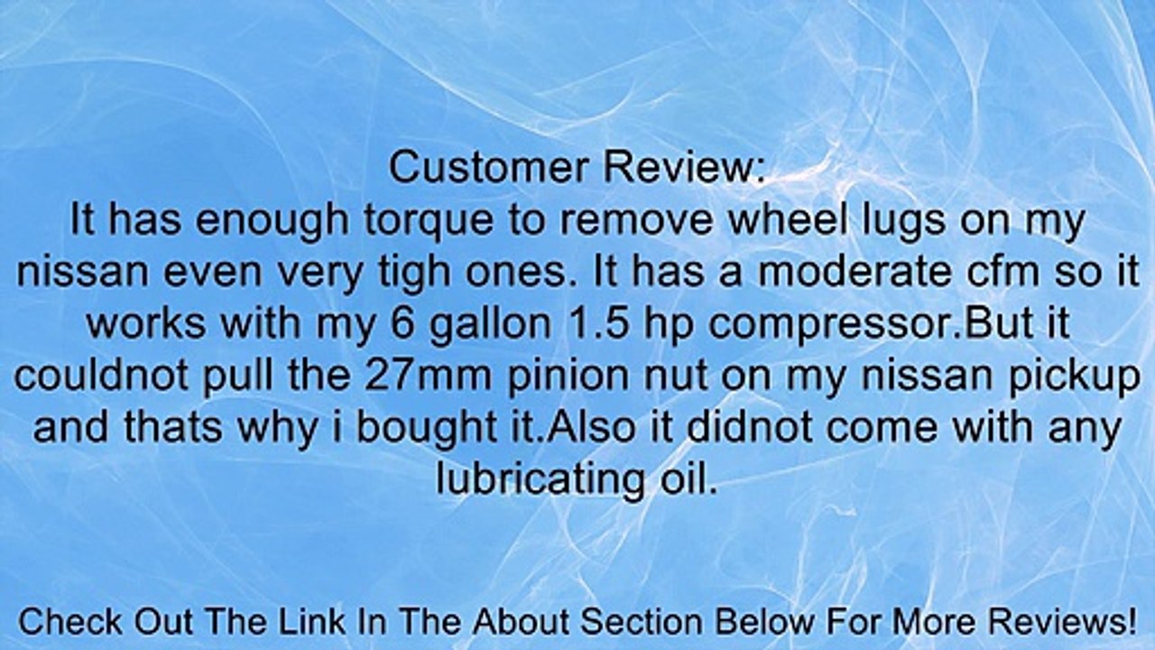 Craftsman 9-19984 1/2-Inch Heavy Duty Impact Wrench Review