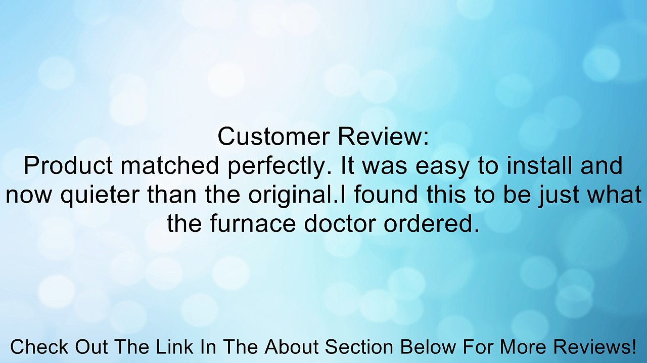 MC Enterprises HYD 37357MC Hydro Flame Furnace Motor Review