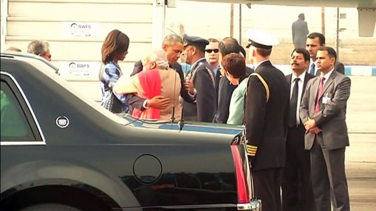 Barack Obama meets with Indian PM Narendra Modi