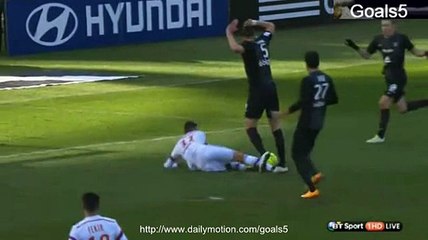Lacazette A Penalty Goal Lyon 1 - 0 Metz Ligue 1 25-1-2015
