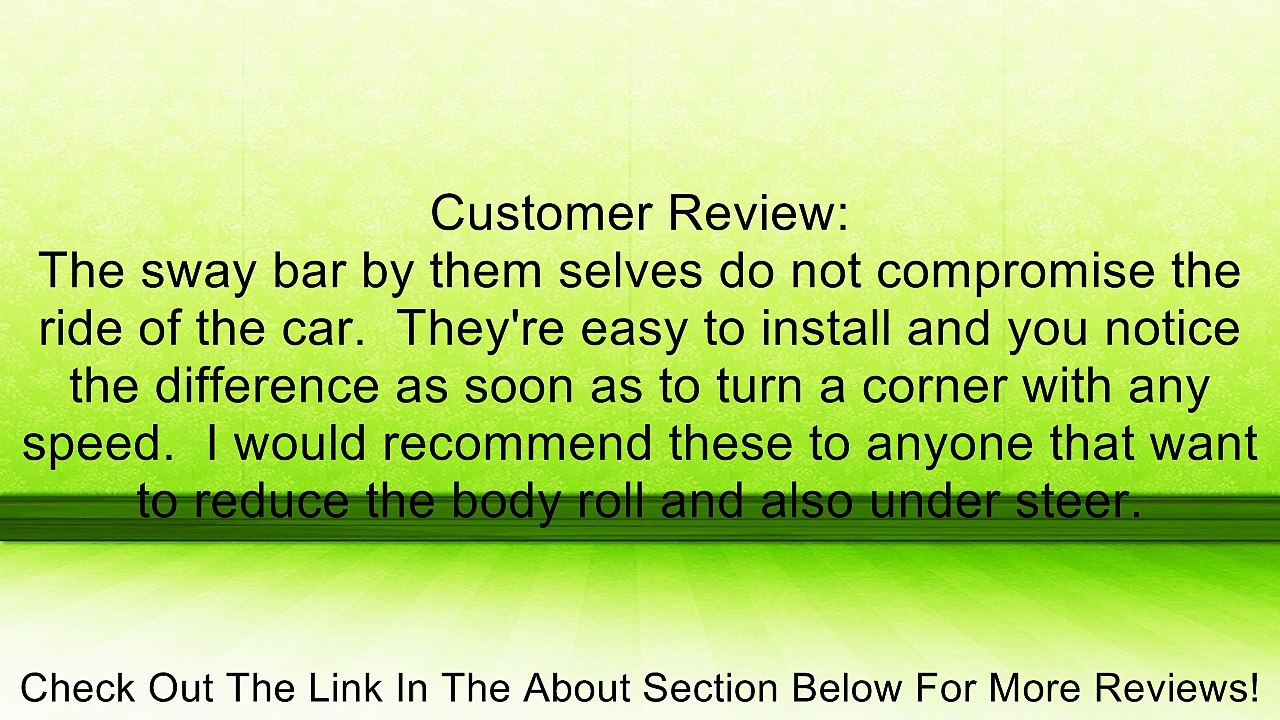 Hotchkis 22441 Sport Sway Bar Set for Nissan 370Z, G37, G37S and G35 08+ Review