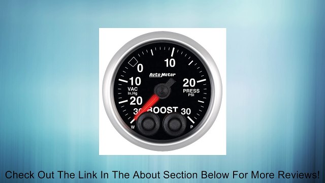 Auto Meter 5677 Elite 2-1/16 30 in Hg-30 PSI Boost-Vacuum Gauge Review