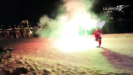 Break Dancing with Fireworks