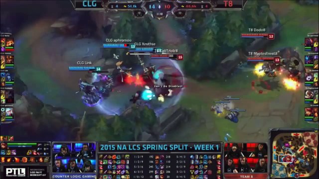 CLG gère T8 en 4 vs 5 - League of legends