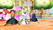 Frozen Elsa And Anna Olaf Hot Cross Buns Rhyme _ Frozen Songs Hot Cross Buns Children Nursery Rhymes