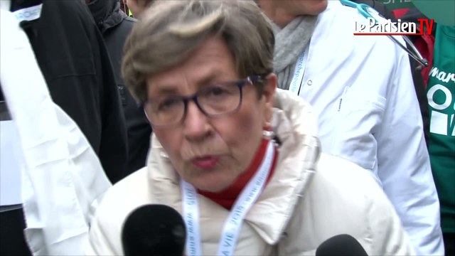 Viviane Lambert manifeste avec les pro-vie à Paris