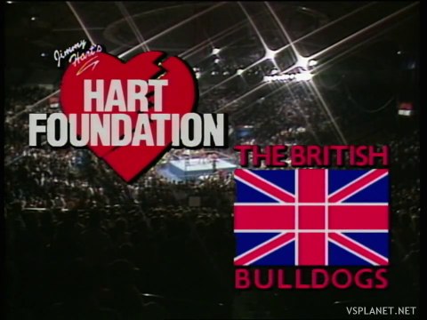 British Bulldogs vs Hart Foundation, Saturday Night's Main Event XI (02.05.1987)