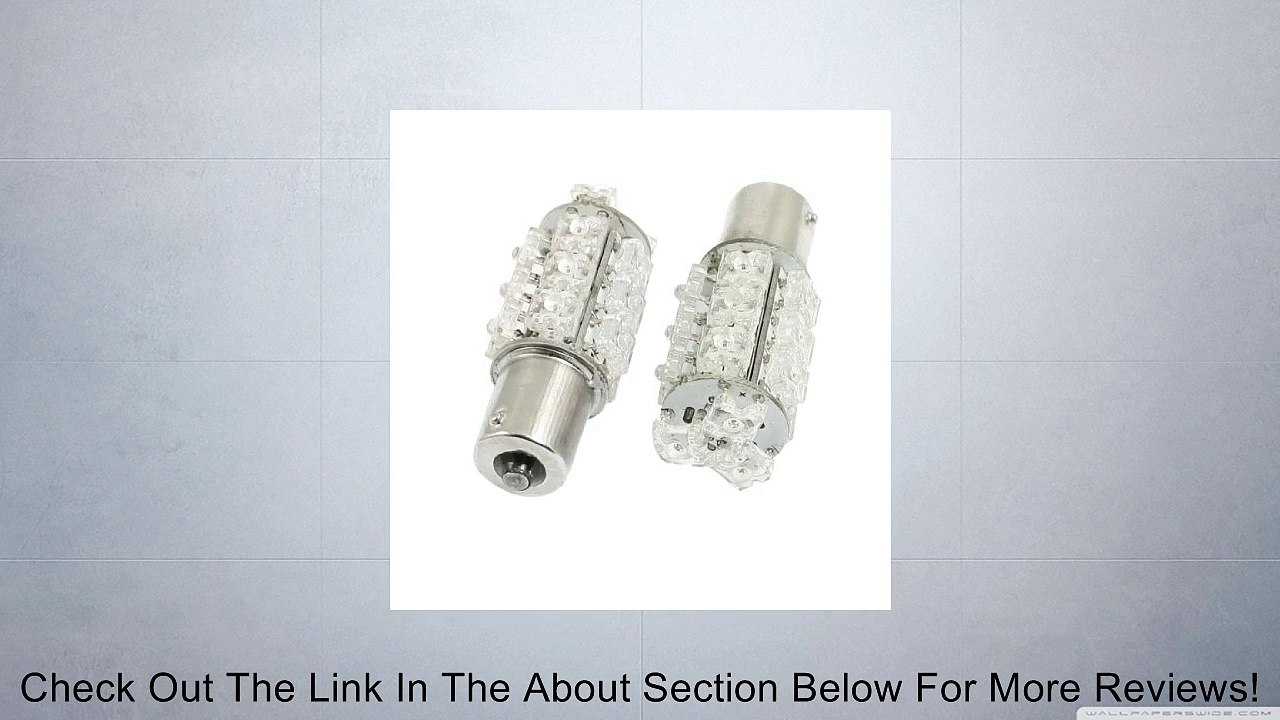 2 Pcs Yellow 1156 P21W Ba15s 18 LED Brake Tail Turn Signal Light Bulb Lamp 12V Review
