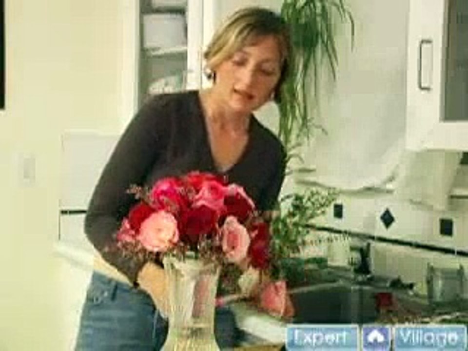 How to Arrange Bridal Bouquets - How to Finish Shaping a Nosegay Bridal Bouquet