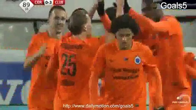 Izquierdo J 2nd Goal Cercle Brugge 0 - 3 Club Brugge Jupiler League 25-1-2015