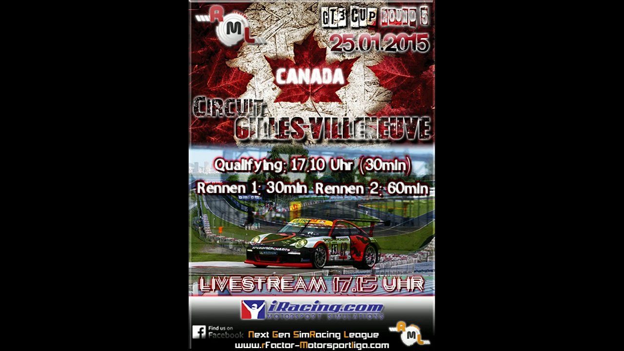 RML GT3 Cup 2014/15 | 05 Montreal R1