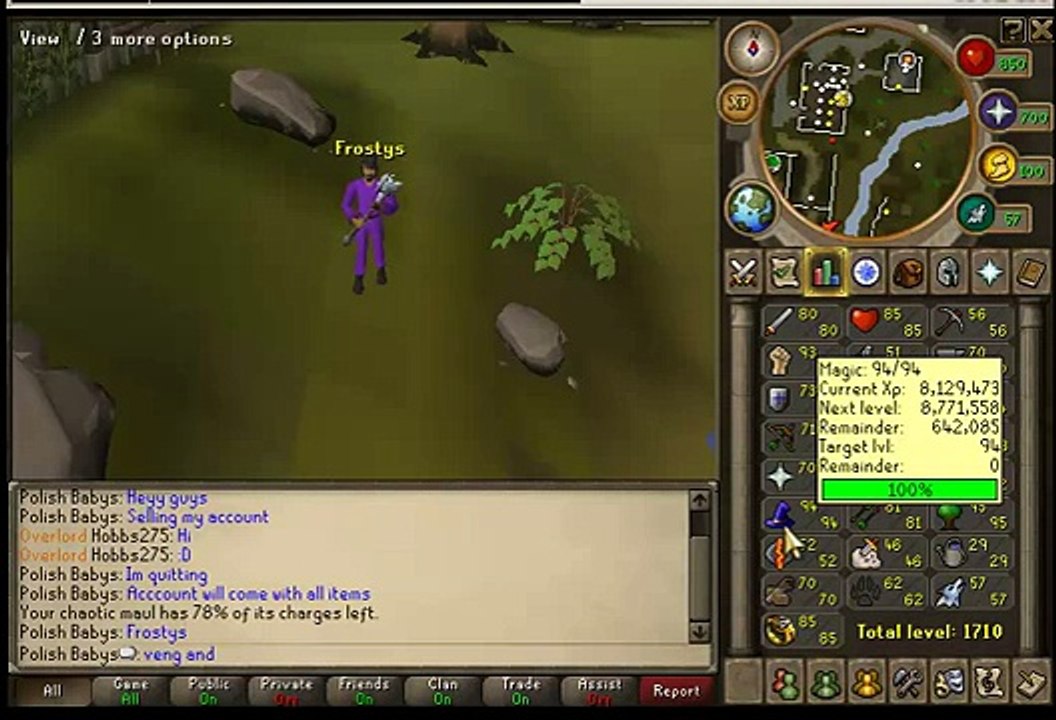 Buy Sell Accounts - selling level 111 runescape account