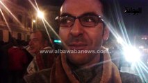 مواطنون يحتفلون بذكري ثورة ينابر في ميدان عبد المنعم رياض