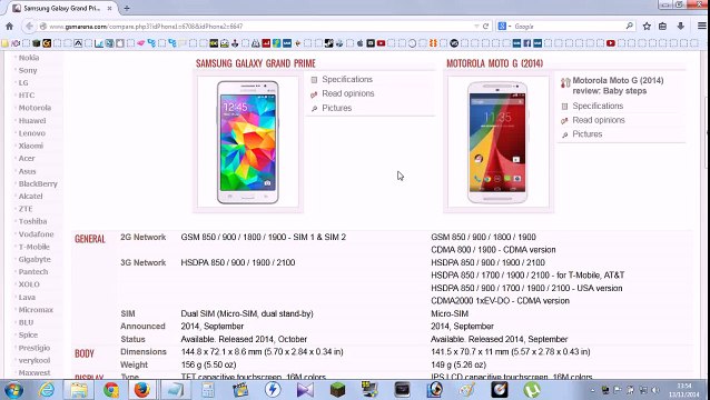 Samsung Galaxy Gran Prime Duos e Moto G2 (2014) - Análise - PT-BR