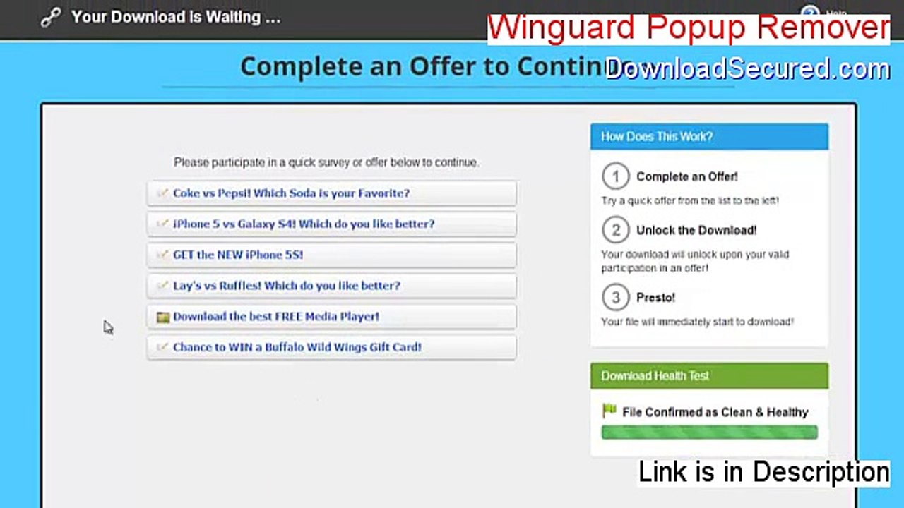 Winguard Popup Remover Download Free - Instant Download
