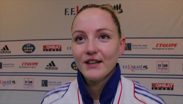Finale kumite féminin -68kg - Alizée Agier s'habitue à l'or