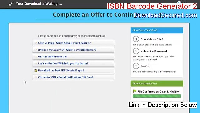 ISBN Barcode Generator 2 Download Free - Risk Free Download (2015)