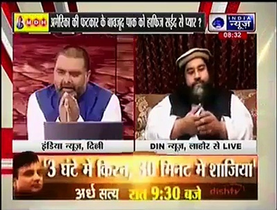Tahir Ashrafi Blasts India and Narendra Modi on Indian Channel, Host Turns Off His Mike