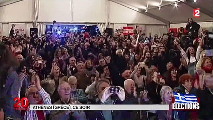 Législatives en Grèce : en tête, Syriza exulte