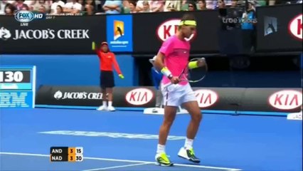 Download Video: Rafael Nadal vs Kevin Anderson MATCH POINT   Highlights HD   Australian Open 2015 R4