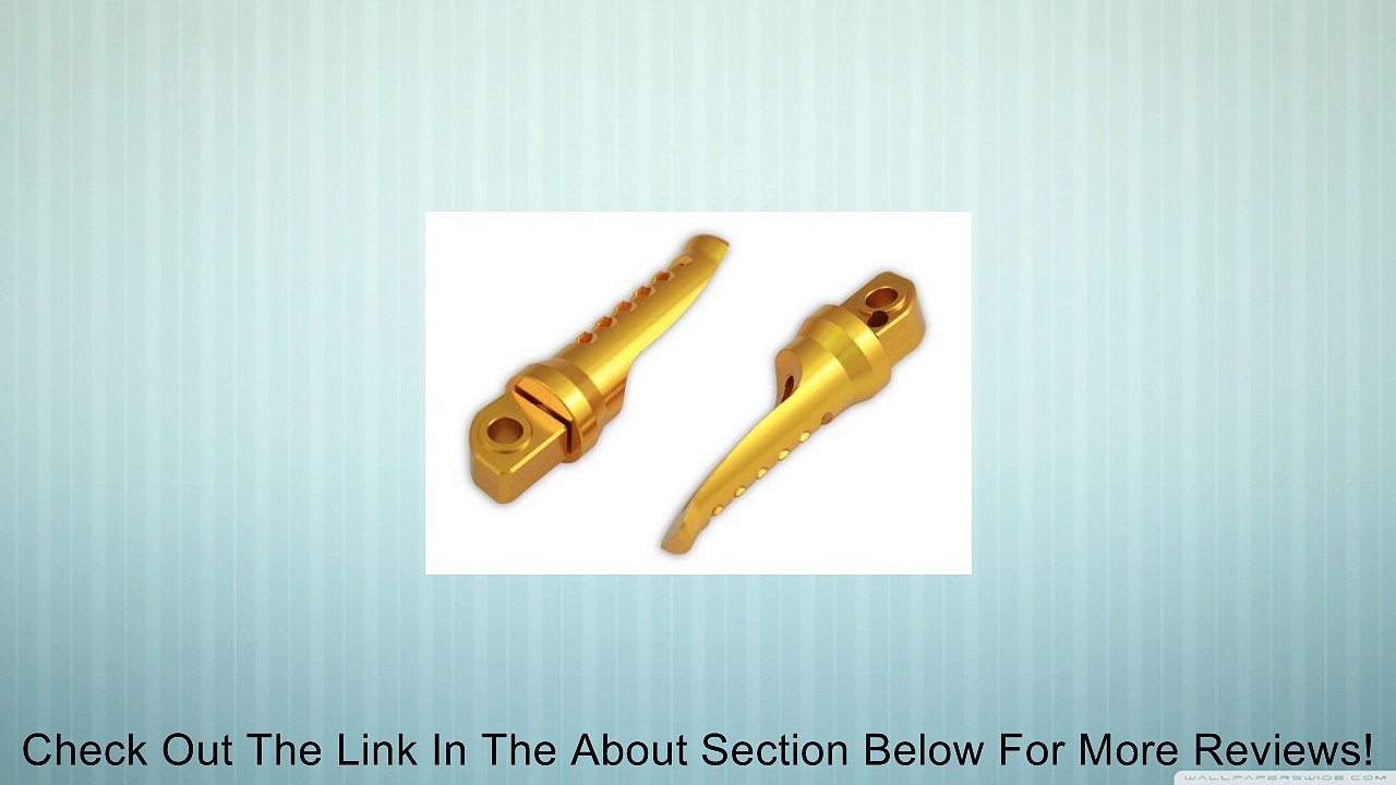 Custom Foot Pegs - Rear Passenger - Yamaha - YZF R1 00-12, R6 99-12, R6S 06-12, FZ1 01-05, V-Max 09-12 - Gold Review