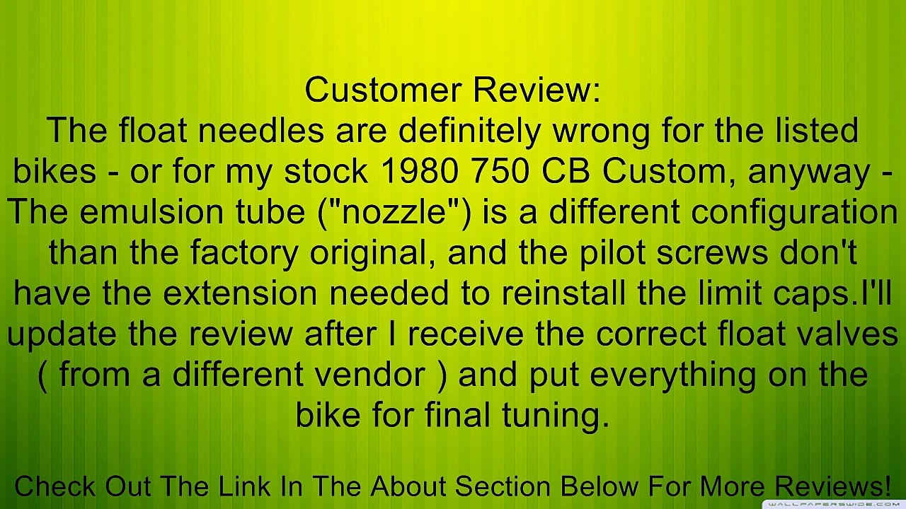 4 Honda Cb750 C Custom K Carb Rebuild Repair Kits 1980 1981 Review