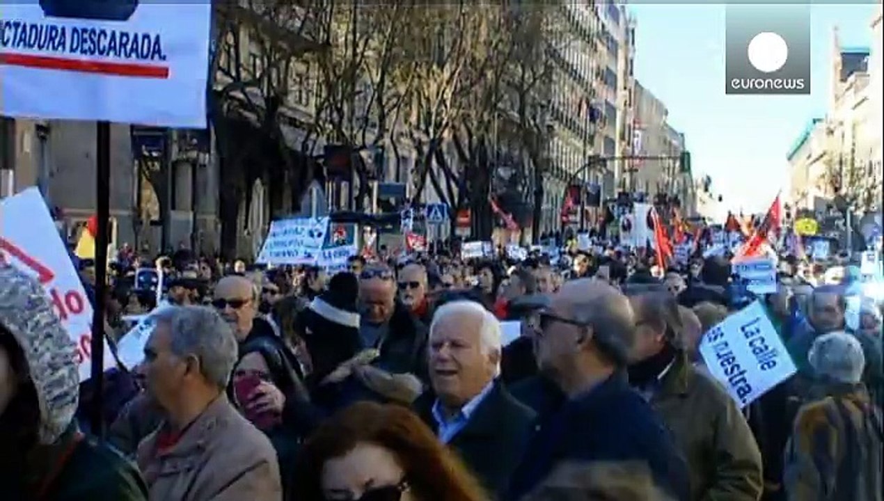 Demo in madrid gegen "maulkorbgesetz"