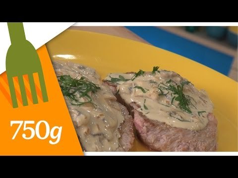Recette des Escalopes de veau à la crème- 750 Grammes
