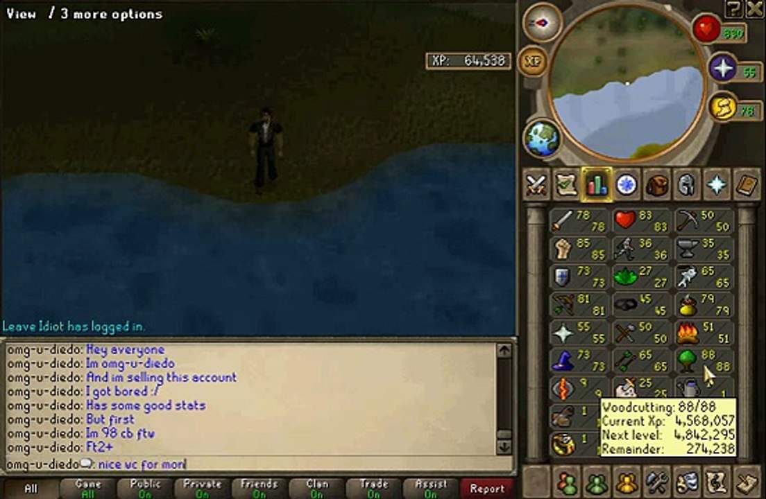 Buy Sell Accounts - selling a rs account lvl 98(1)