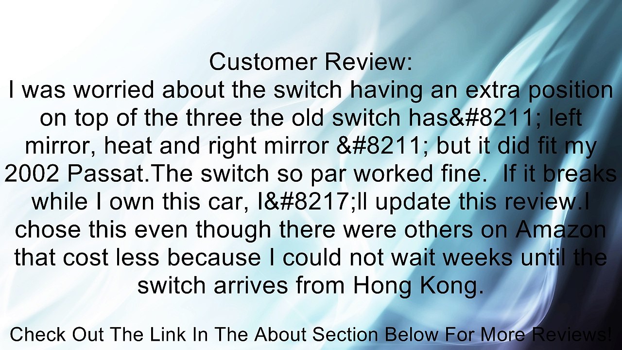 Beck Arnley 201-2073 Outside Mirror Switch Review