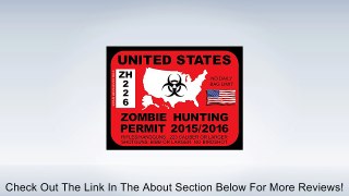 United States Zombie Hunting Permit (Bumper Sticker) Review