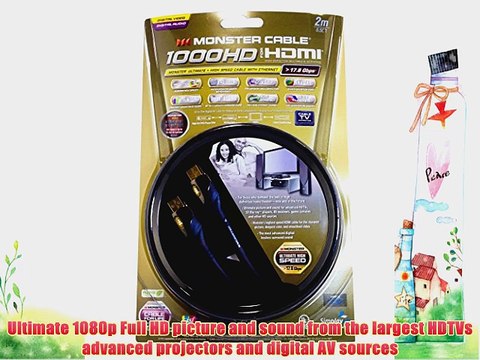 Monster Ultimate High Speed Cable with Ethernet MC 1000HD P-2M - 17.8Gbps 2m/6.6Ft