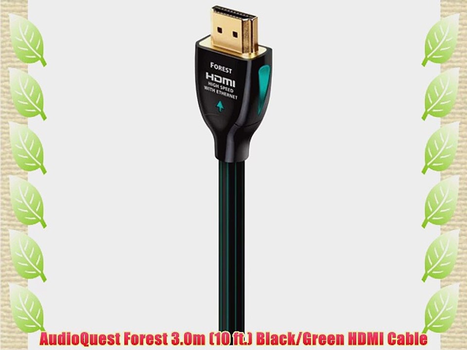 AudioQuest Forest 3.0m (10 ft.) Black/Green HDMI Cable