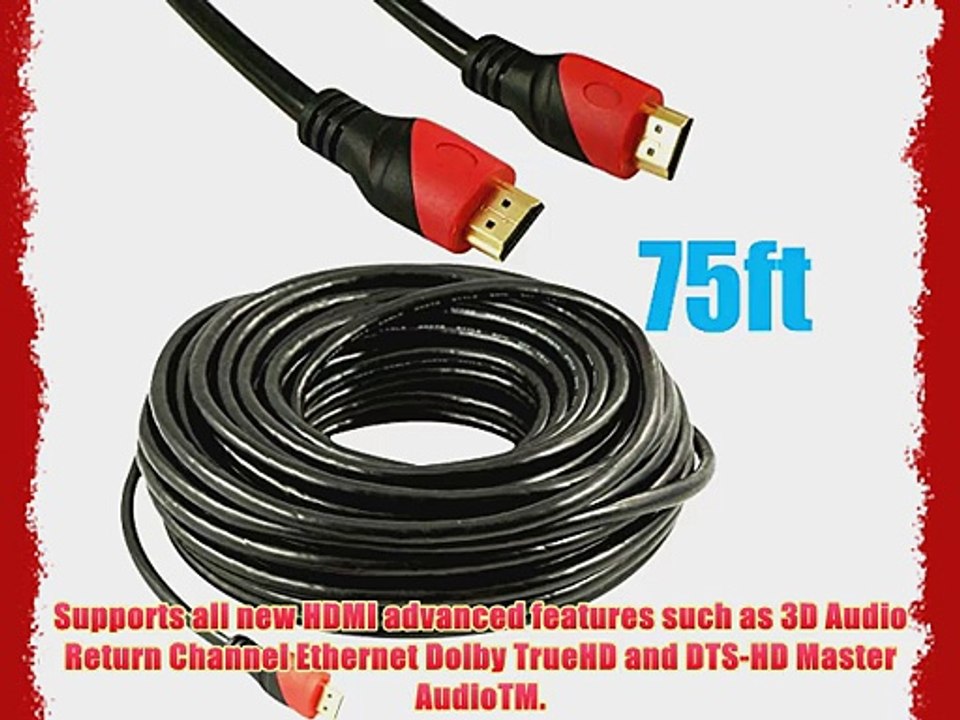 Fullink High Speed HDMI cable with Ethernet Supports 3D and Audio Return FOR BLURAY 3D DVD