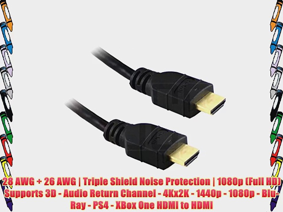 BuyCheapCables (50 Feet) High Performance Thin HDMI Cable with RedMere Technology (50')