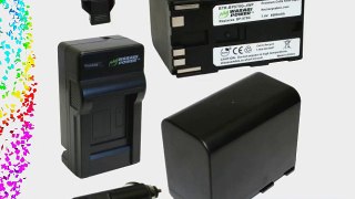 Wasabi Power Battery (2-Pack) and Charger for Canon BP-970G BP-975 and Canon EOS C100 EOS C300